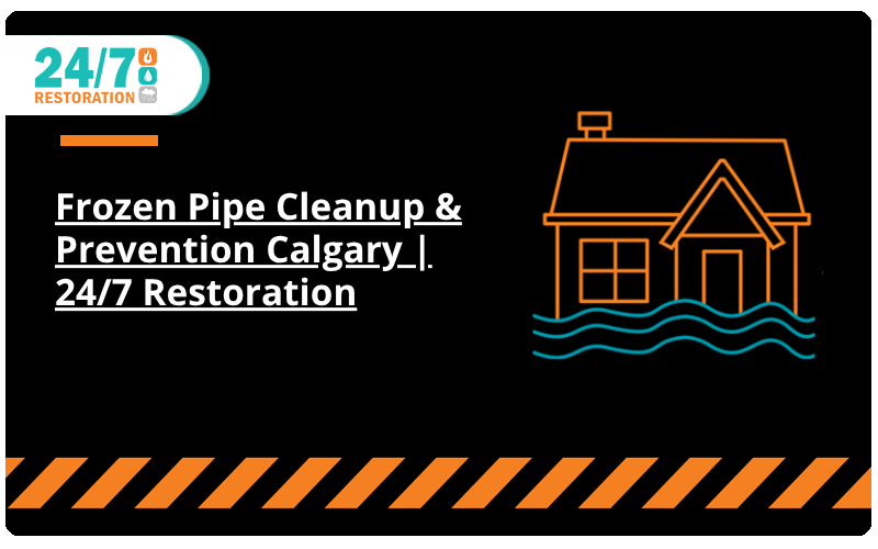 Frozen Pipe Cleanup & Prevention Calgary | 24/7 Restoration