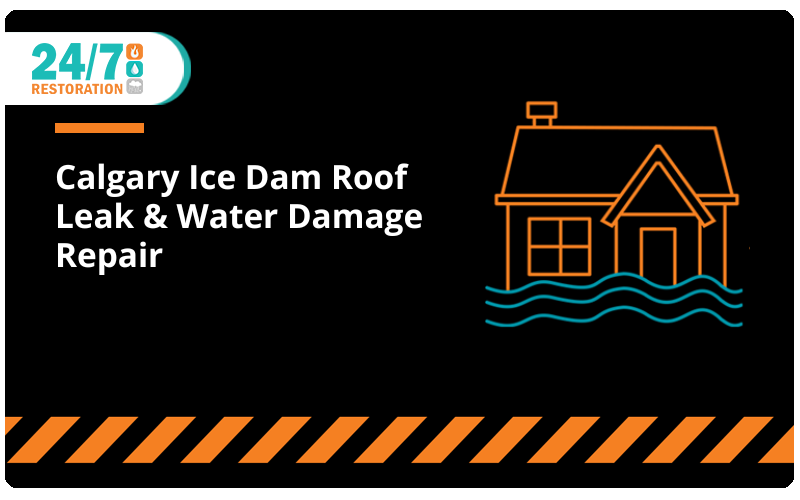 Calgary Ice Dam Roof Leak & Water Damage Repair